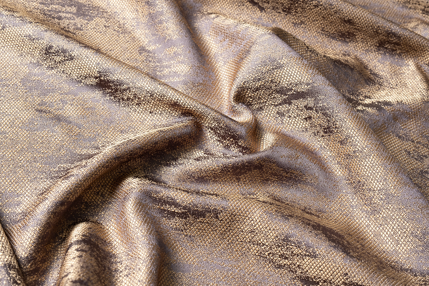 Ткань портьерная Хьюстон (HOUSTON) 100 золотисто-серая 4