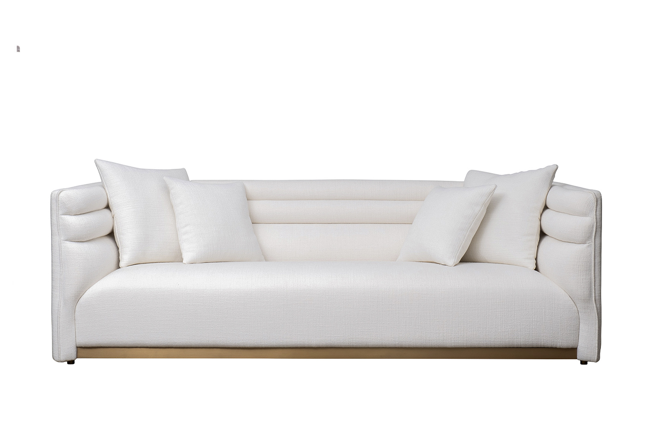 Диван Toledo трехместный светло-бежевая рогожка 1