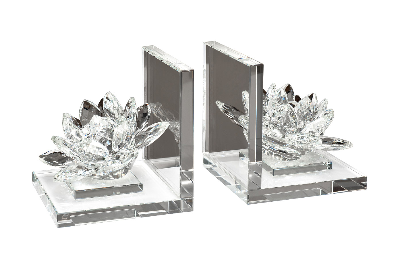 Держатели для книг «Лотосы» хрустальные 2