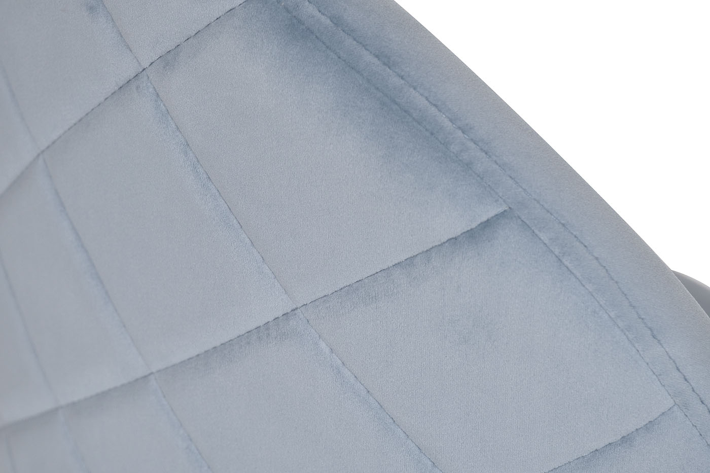 Стул велюровый серо-голубой на металлических ножках 4