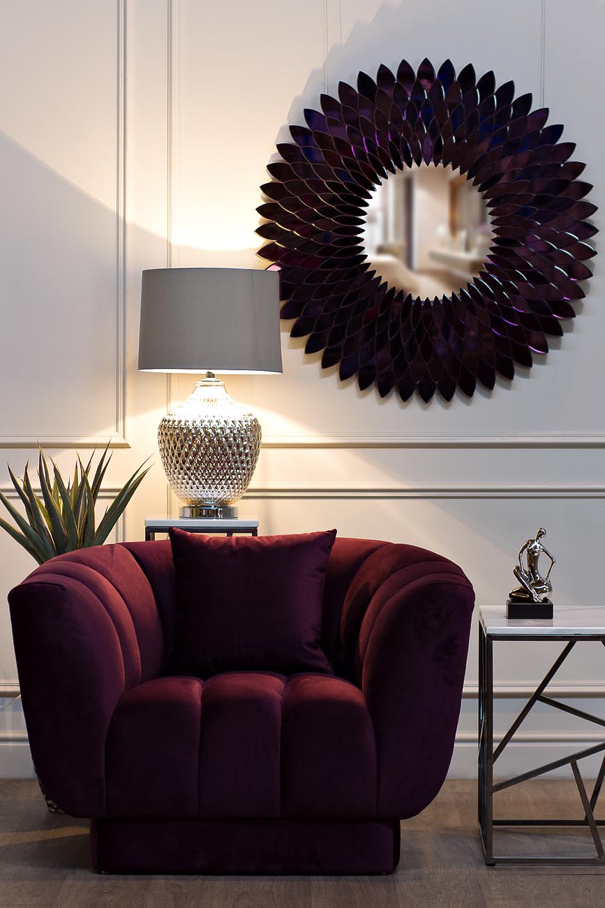 Лампа настольная плафон синий 4