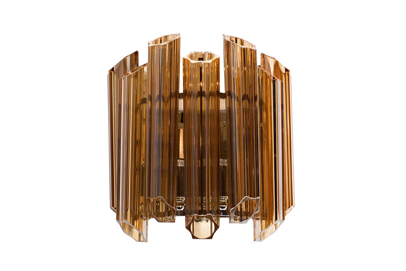 Бра из янтарного стекла 1