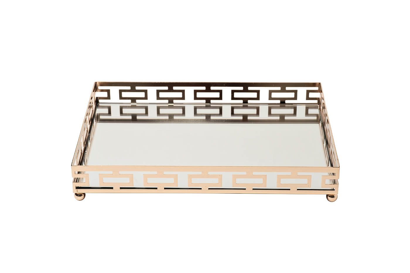 Поднос прямоугольный зеркальный/золото 1