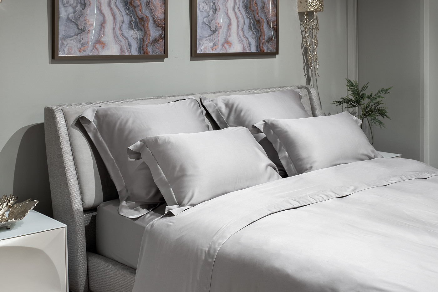 Пододеяльник «Сопрано» 145х210см серый 2