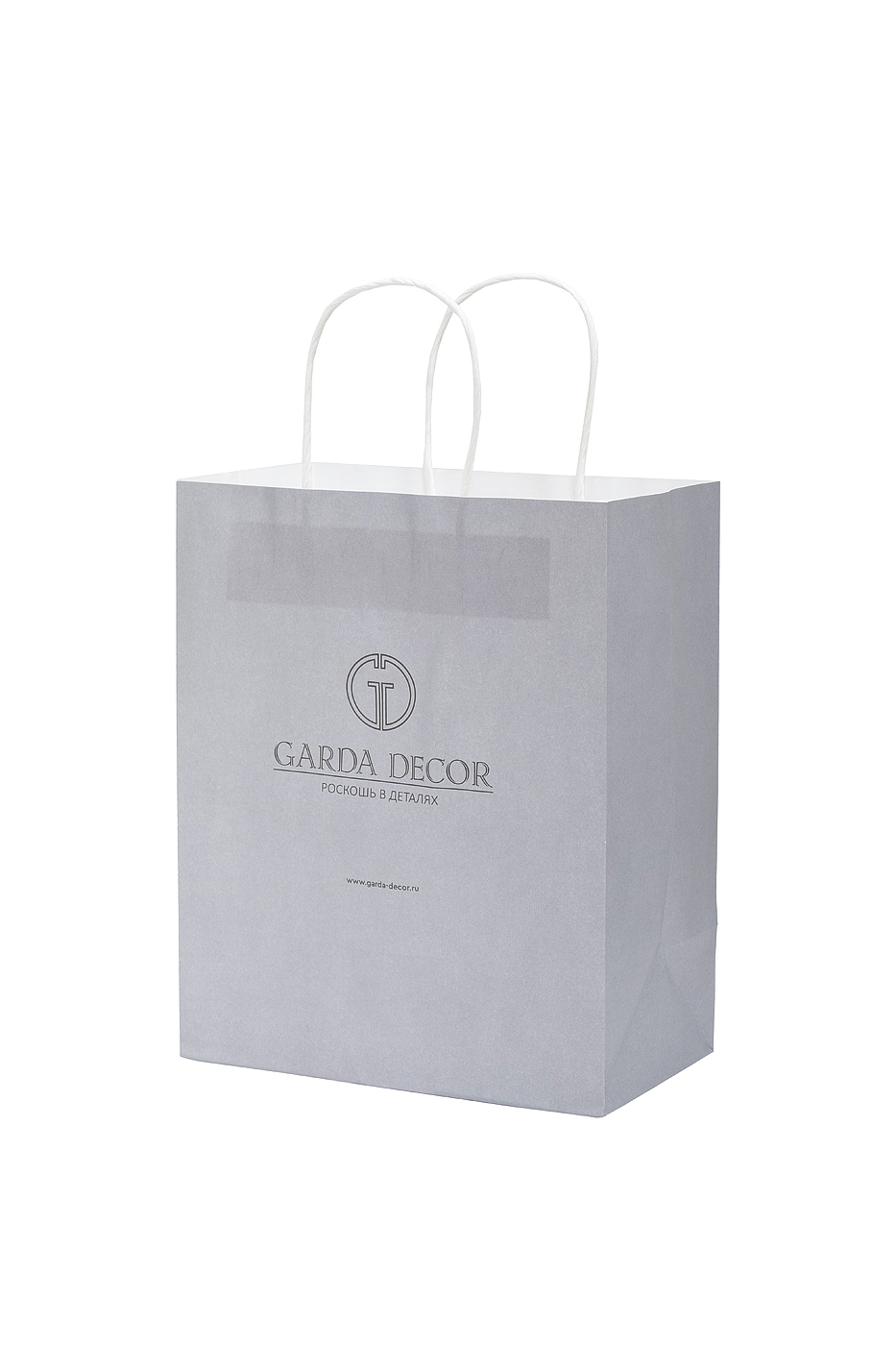 Пакет GARDA DECOR крафтовый 21*26*12 см серый 1
