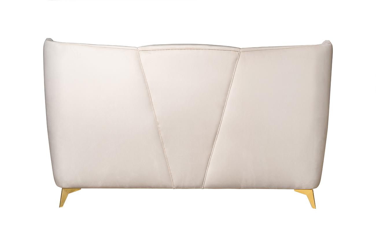 Кровать Сиена(Siena) велюровая кремовая 4