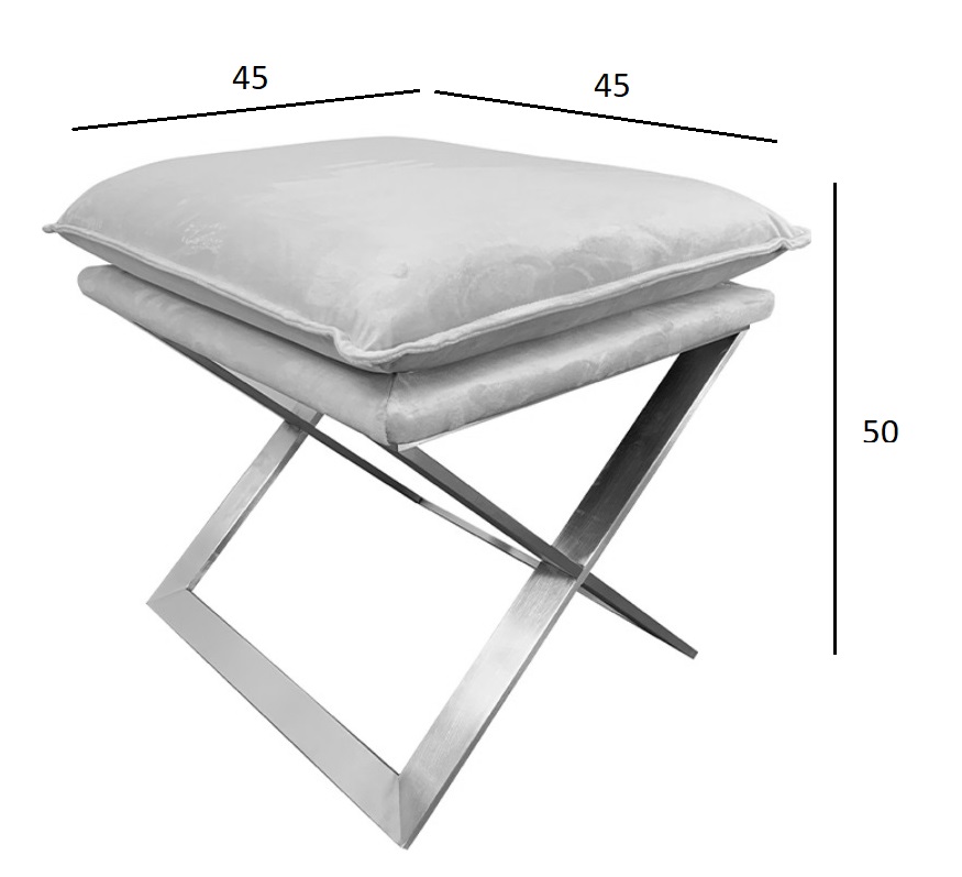 Пуф велюровый розовый/золото 4
