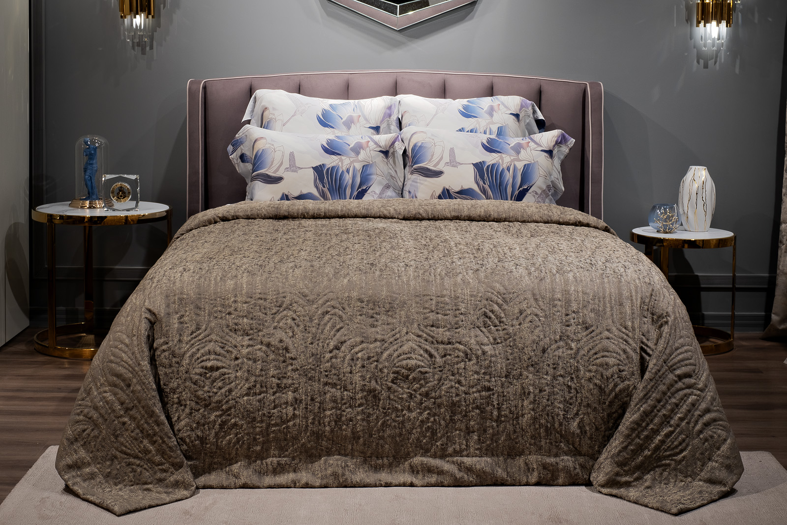 Покрывало Cascata Фортуна 260х260см со стежкой 1