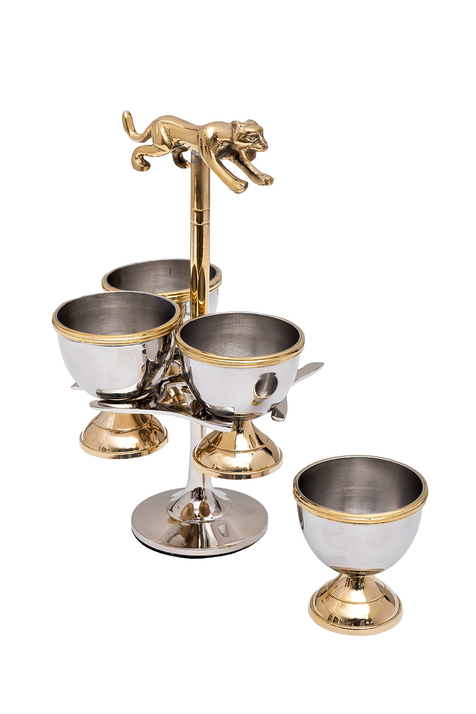 Подставка для яиц «Леопард» хром 2