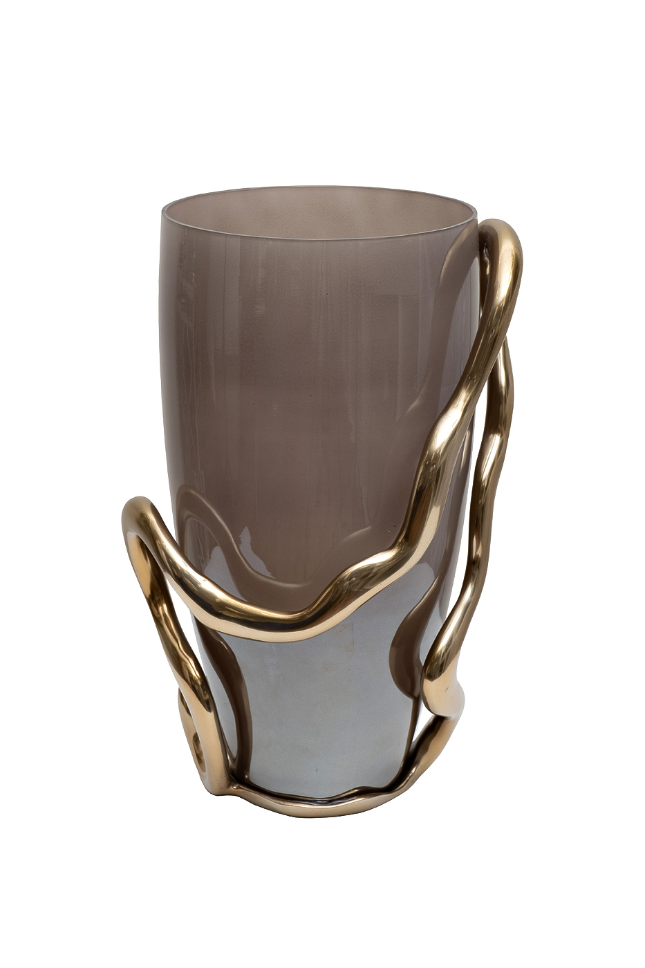 Ваза декоративная стеклянная Флоу (Flow) 1