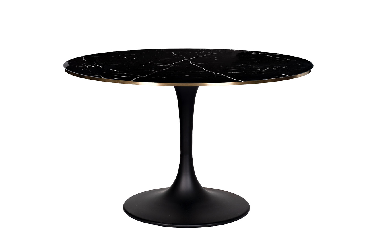 Стол обеденный с мраморным стеклом 1