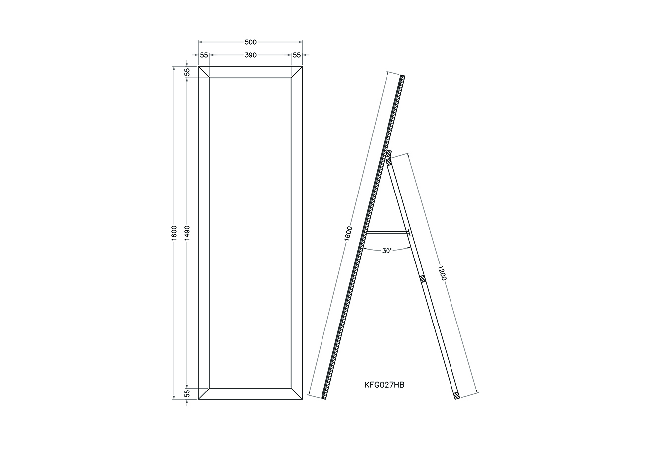 Зеркало напольное 3