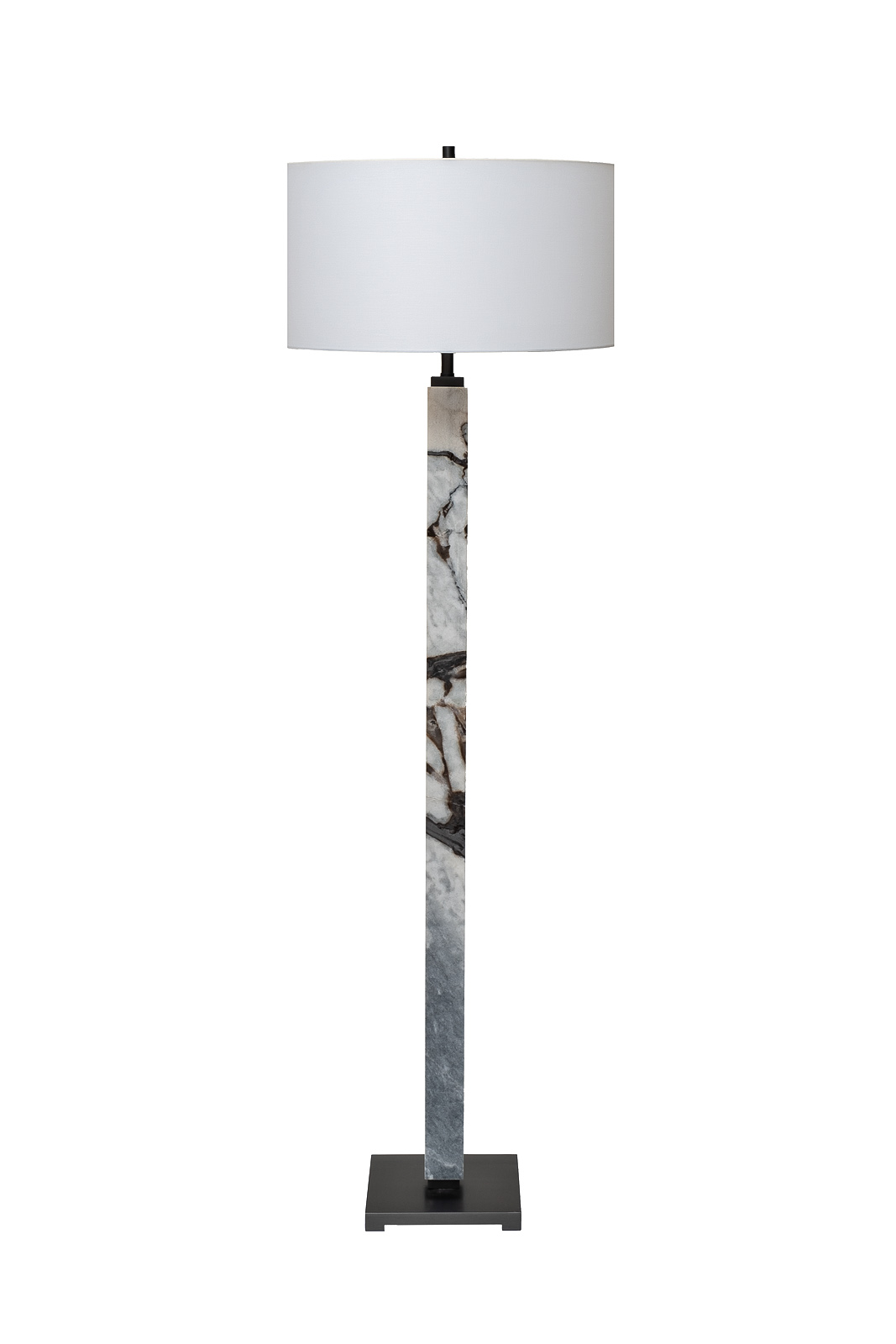Торшер мраморный с белым абажуром 1
