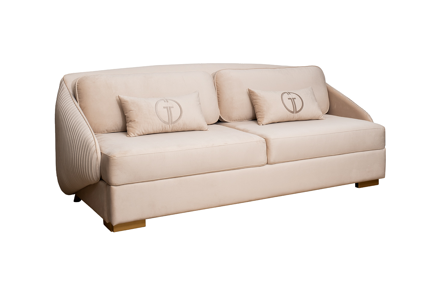 Диван Palazzo трехместный раскладной бежевый 2
