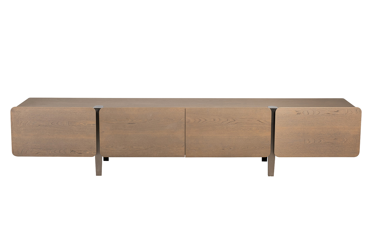 Тумба под телевизор «Закруглённый» (Smooth) шпон ясеня 1