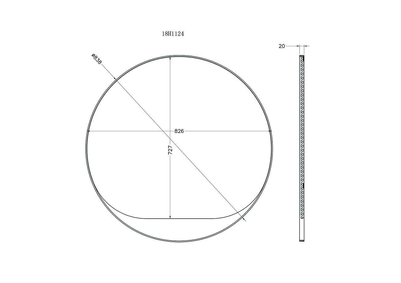Зеркало круглое в золотой раме 3