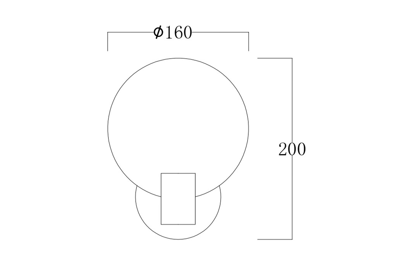 Бра Рондо (Rondo) рифленое стекло/золото 2