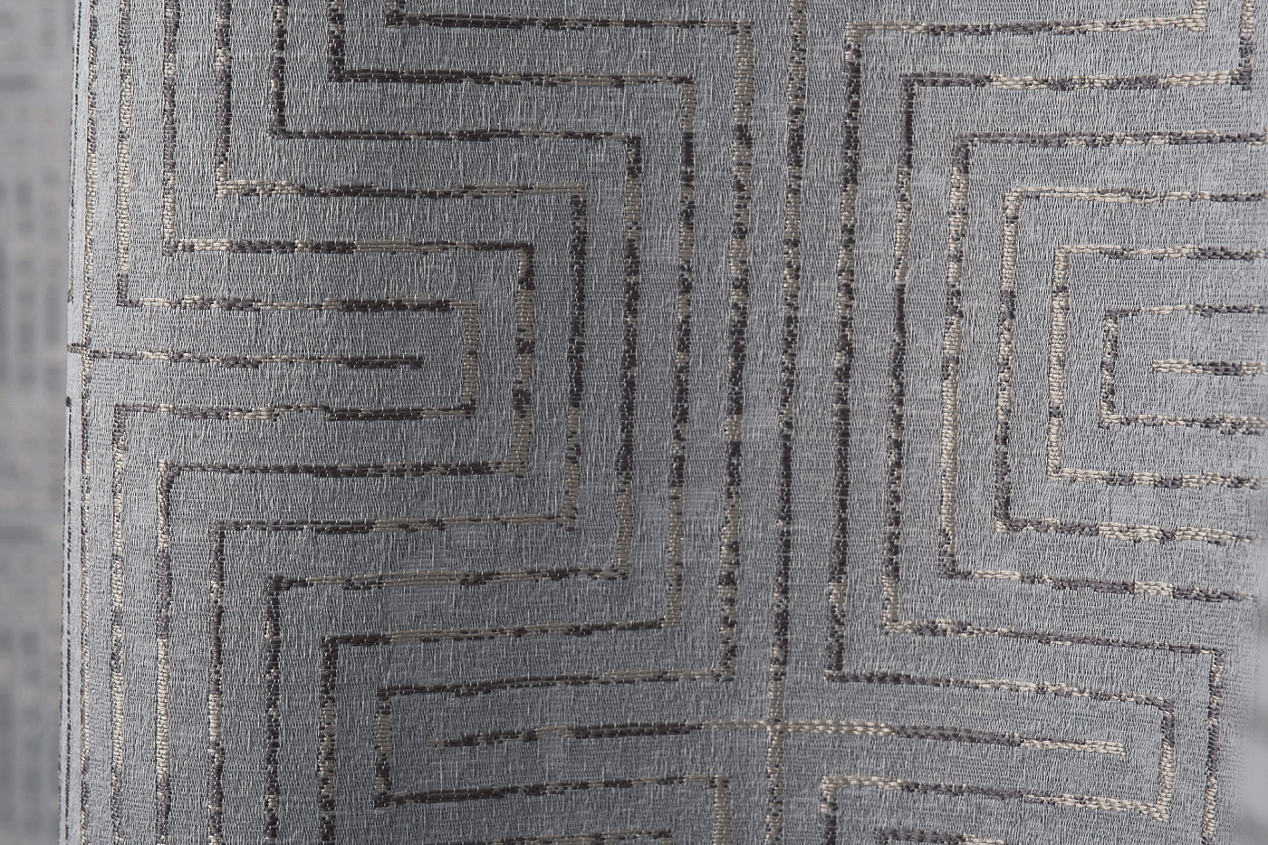 Портьера Глосс (Gloss) 275х260см серая 3