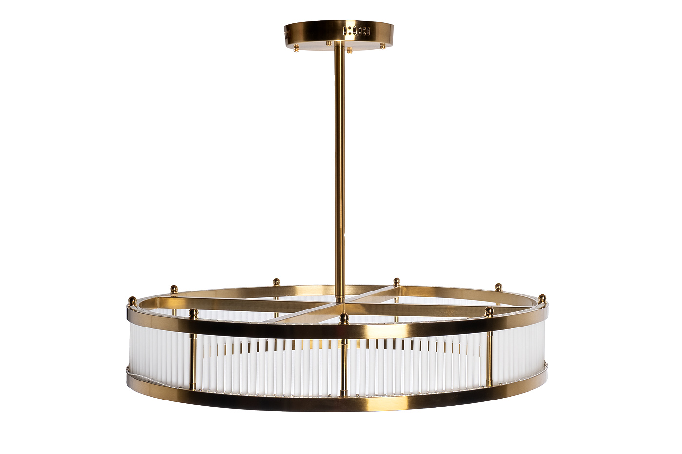 Люстра Анкона (Ancona) круглая стекло прозрачное/бронза 1