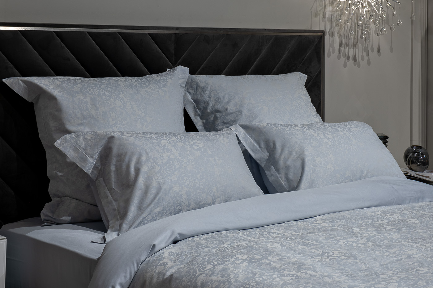 Комплект из 2х наволочек «Илария» 70х70см голубой 2