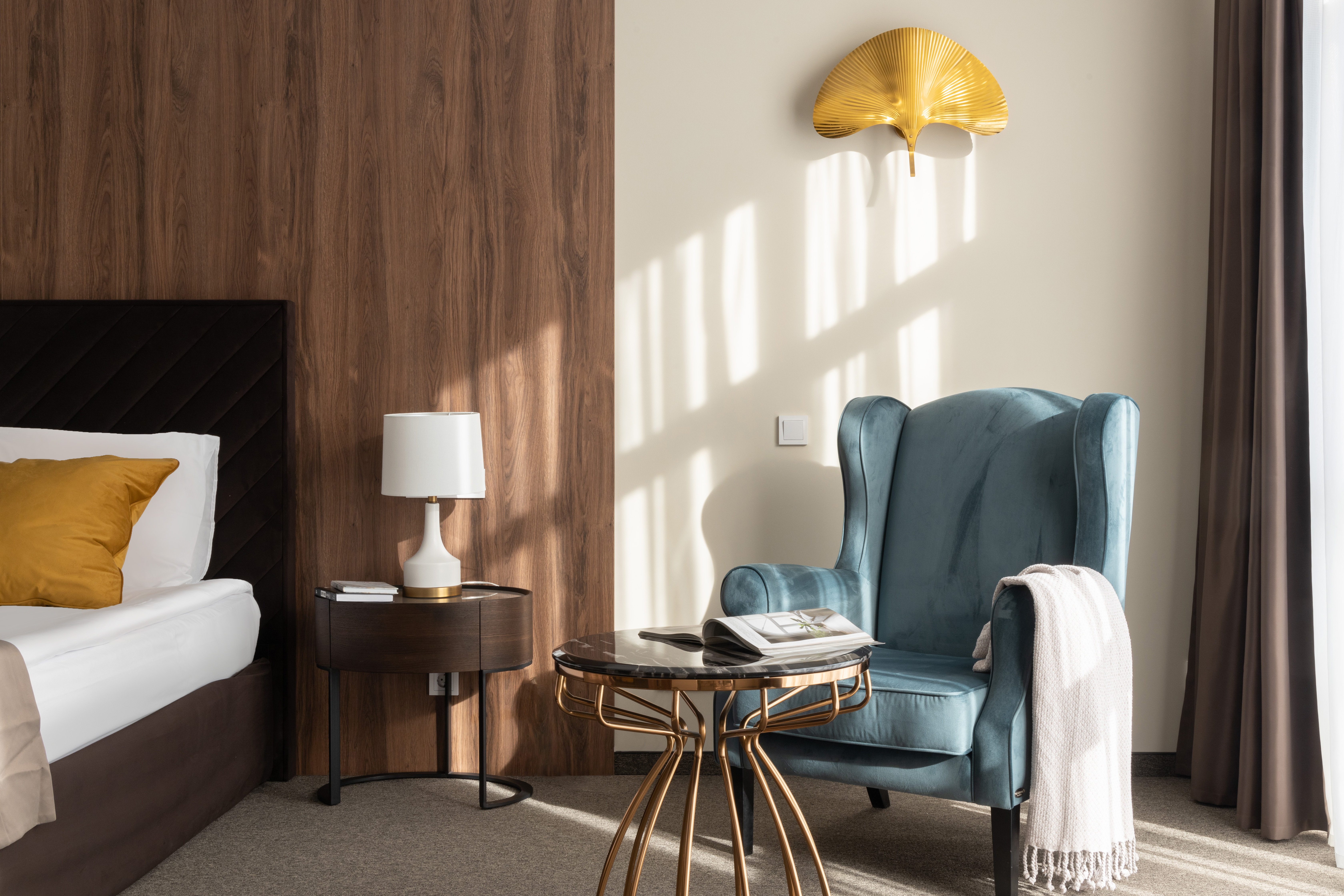 Бра металлическое «Гинкго» 3