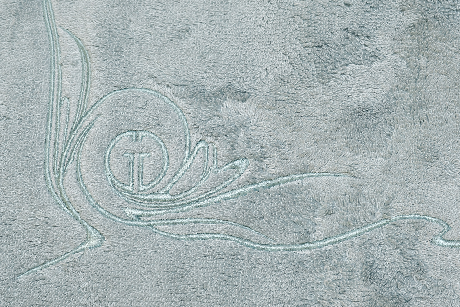 Полотенце «Лирика» 70*140 бирюзовое 3