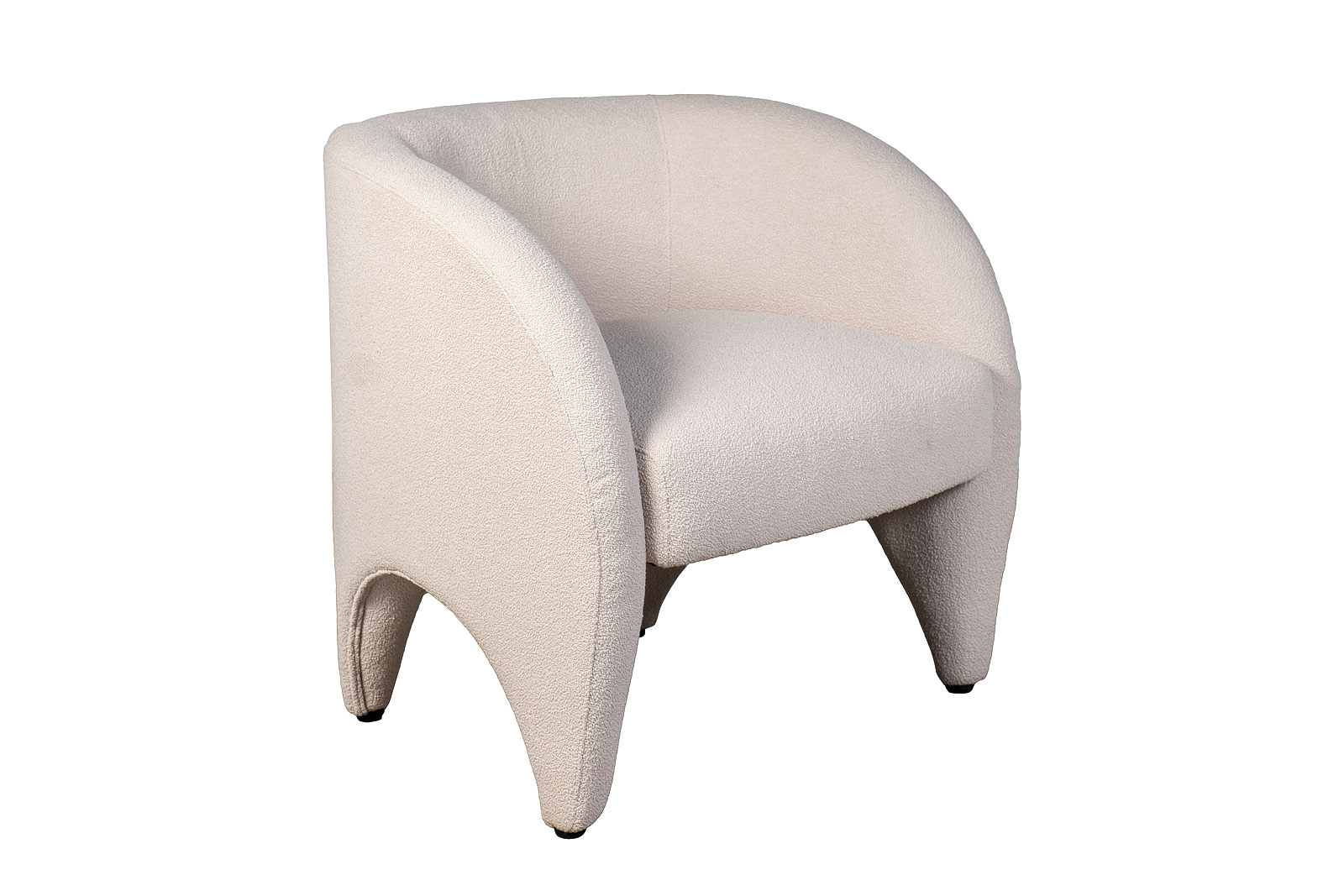 Кресло букле бежевое 2