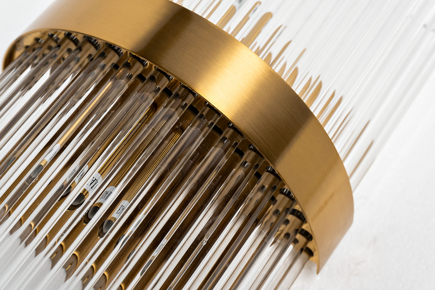 Бра стеклянное (латунь) 2