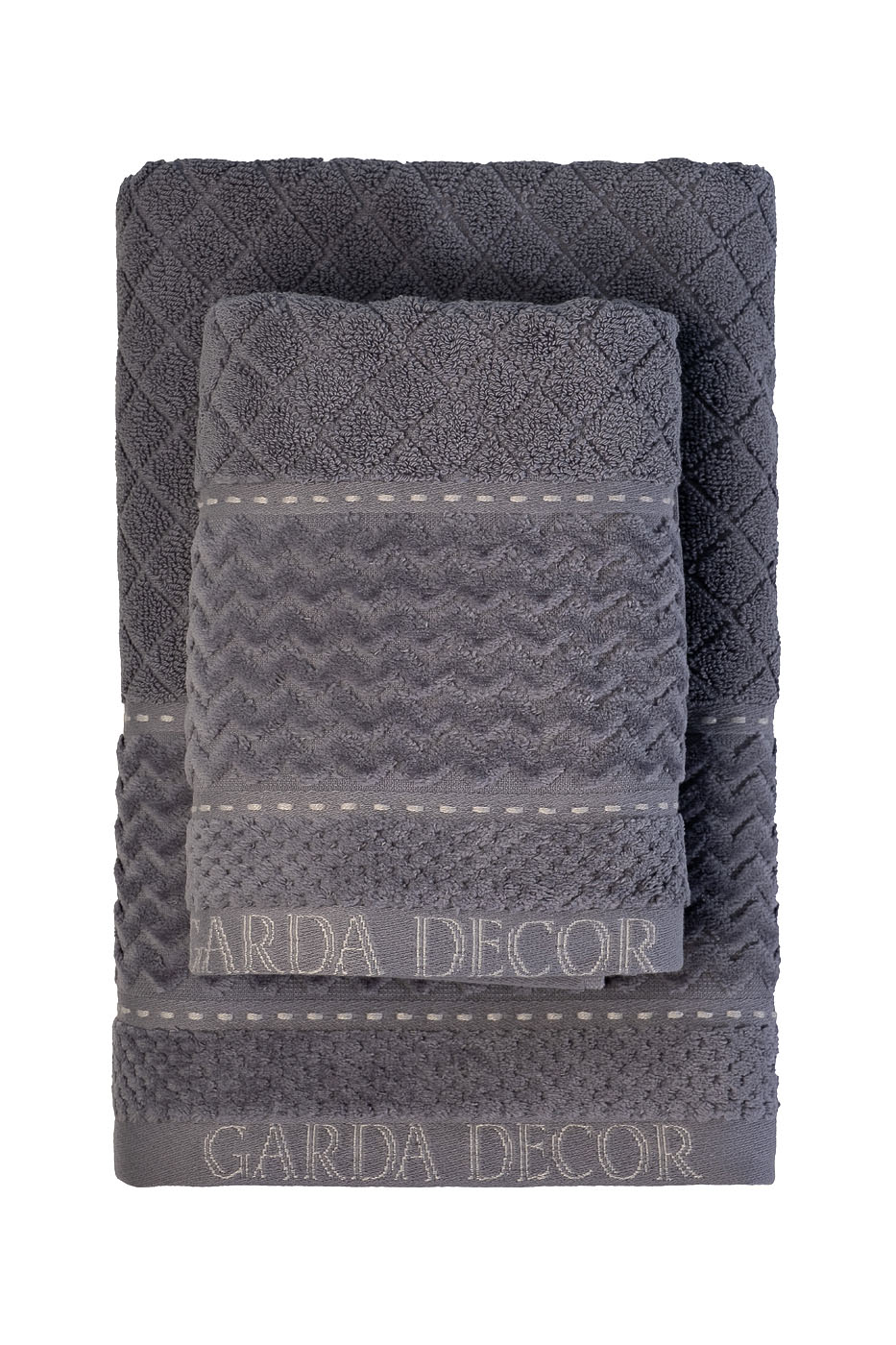 Полотенце «Наполи» 50*90 серое 3