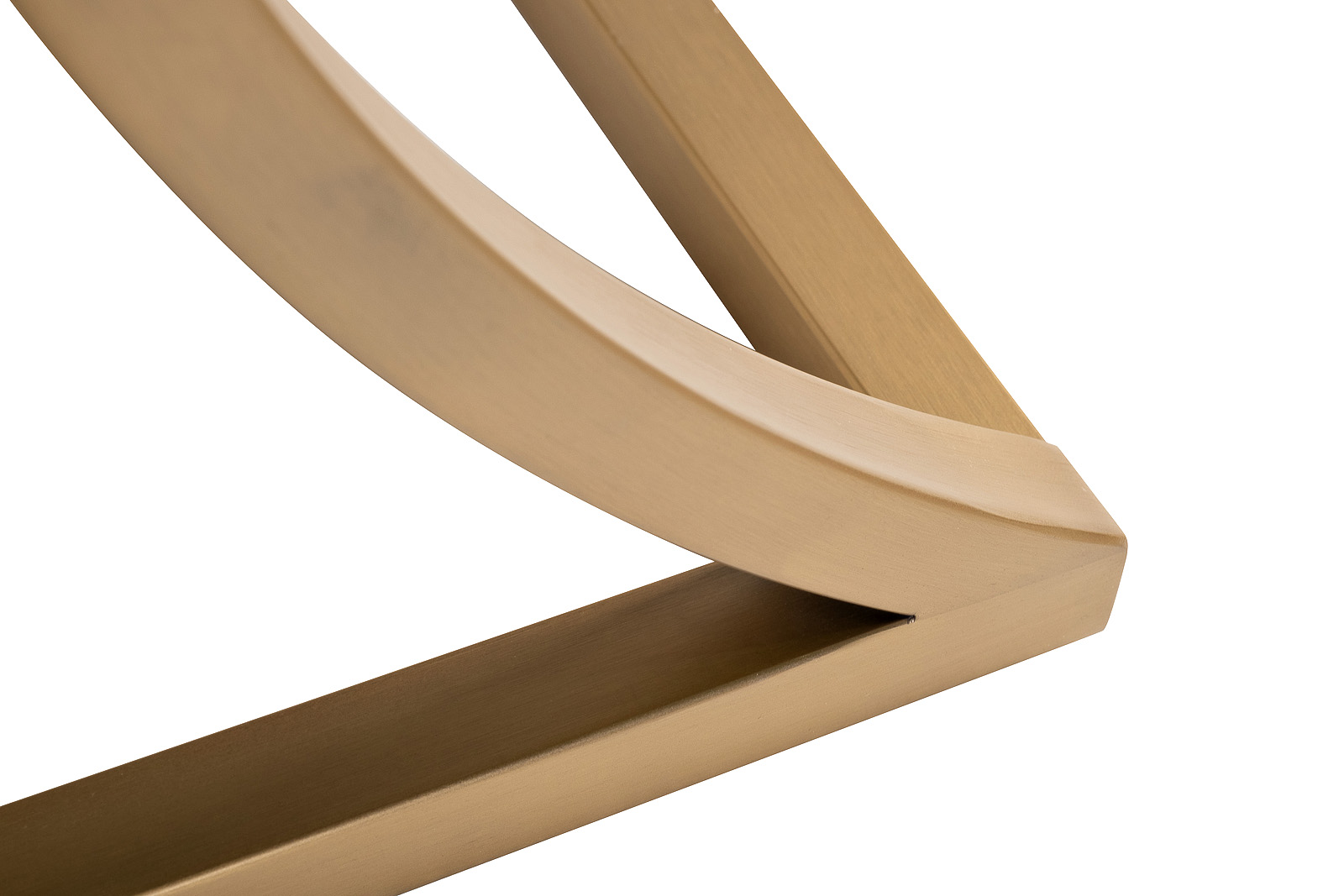 Стеллаж «Полусфера» прозр.стекло/золото 4