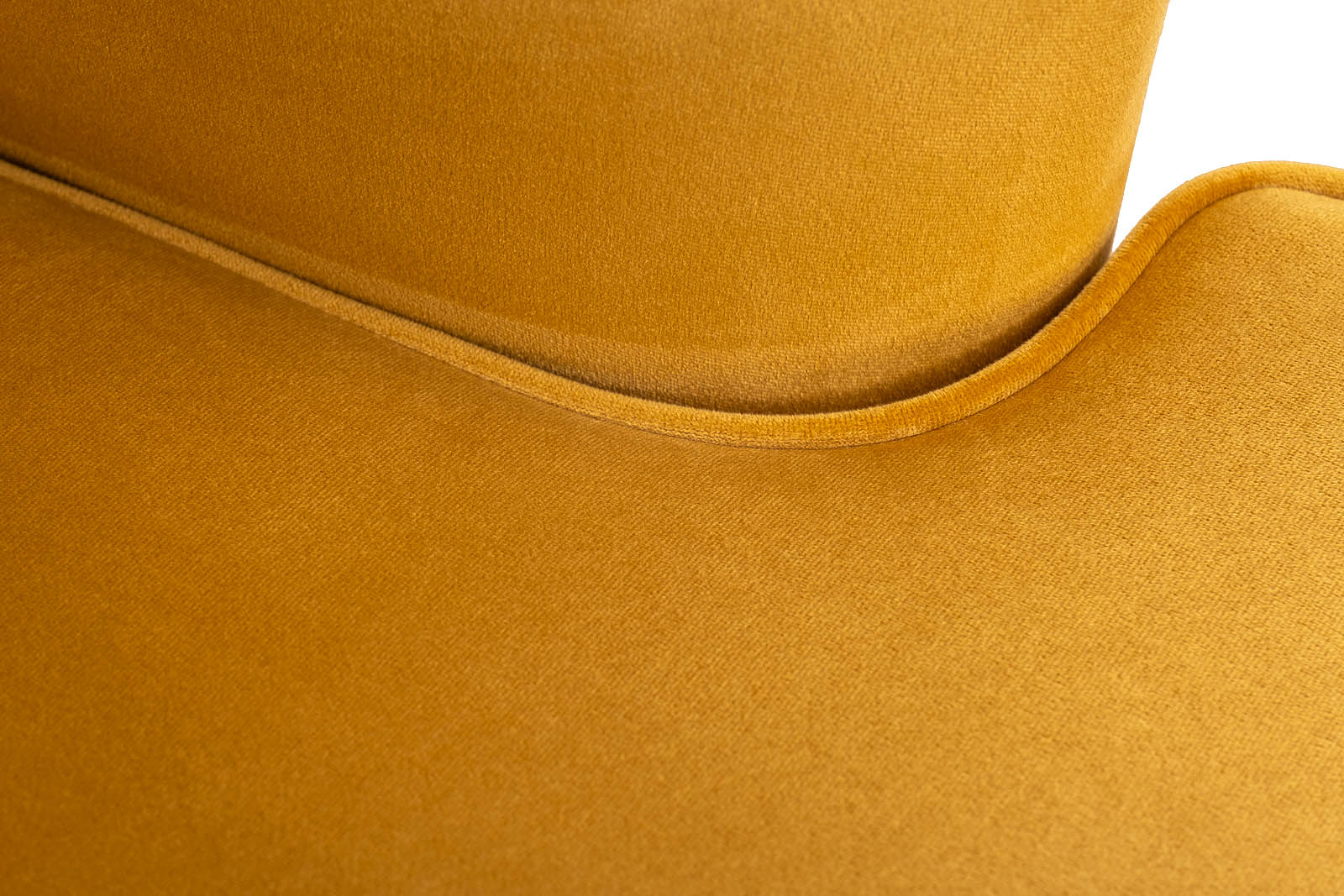 Кресло Rimini велюровое горчичное 6