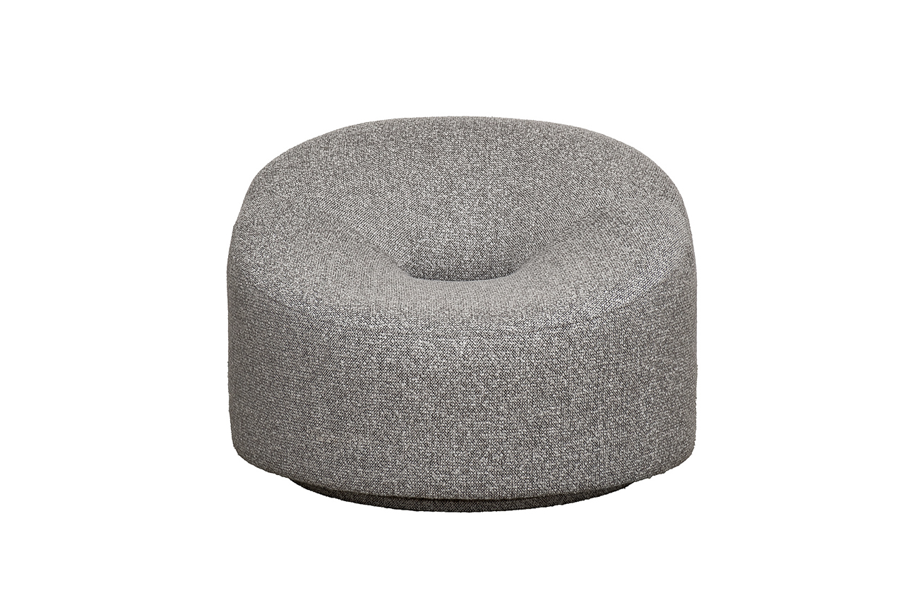 Кресло вращающееся Luna рогожка черно-серое 1