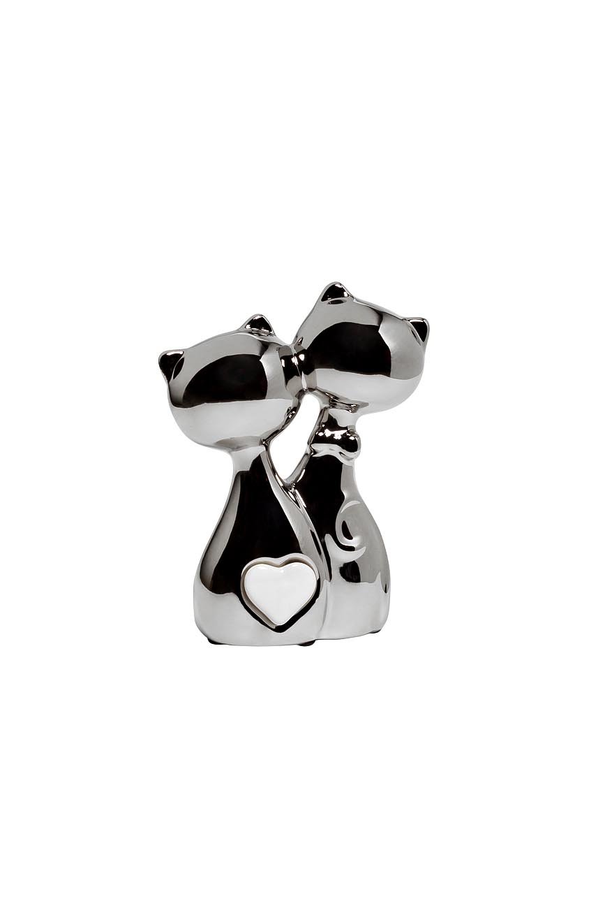 Статуэтка «Котики» серебряная 1