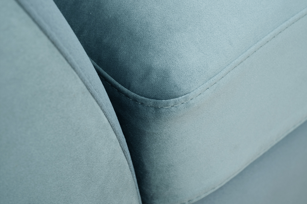 Диван Аннет(Annette) трехместный велюровый бирюзовый 5