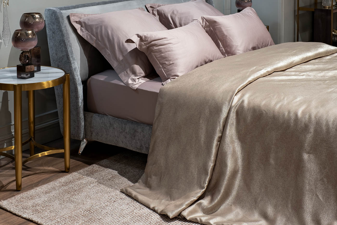 Покрывало Фиджи (Fiji) 260х260см бежевое 2