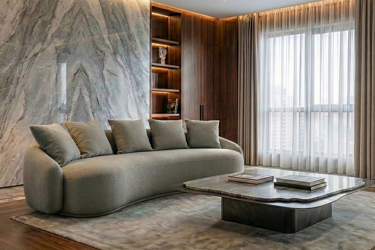 Диван Форли (Forli) трехместный светло-серый 7