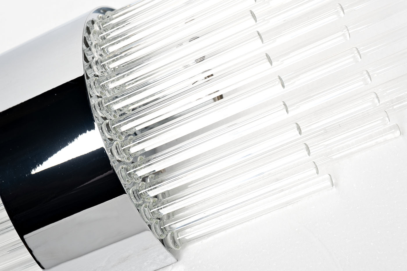 Бра стеклянное (хром) 3