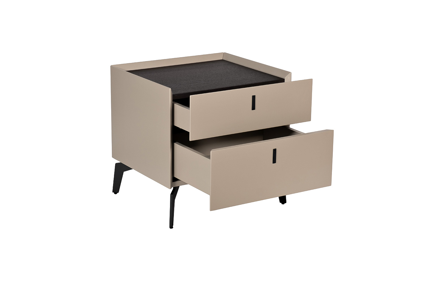 Тумбочка с 2мя ящиками светлая 3