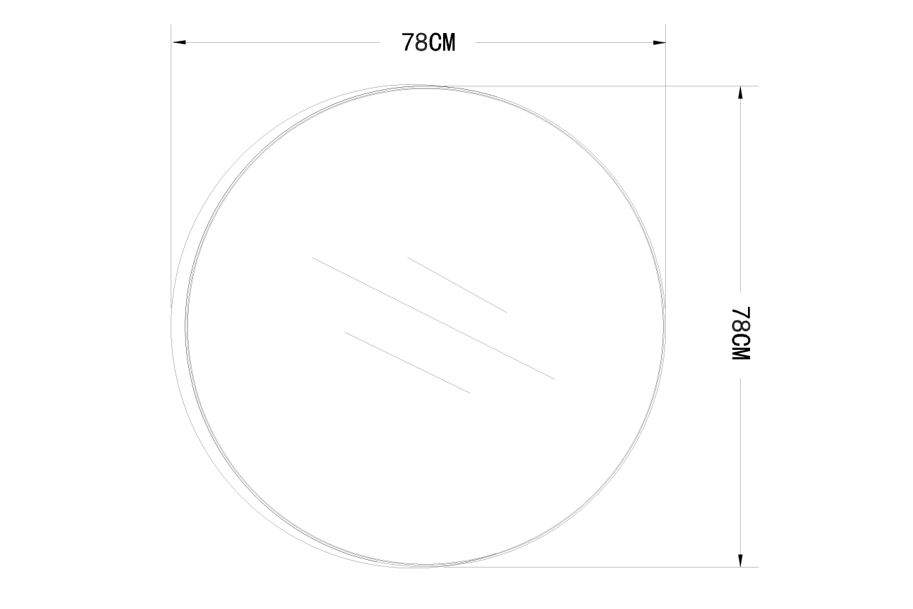 Зеркало круглое в металлической объемной раме 2