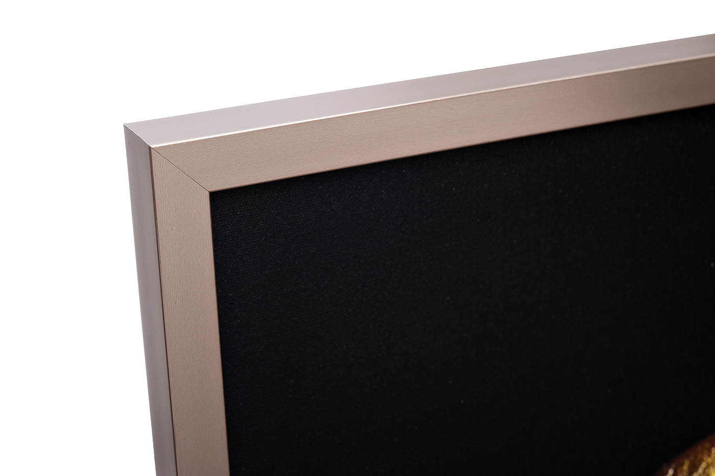 Холст «Темная девушка» в багете латунь 2