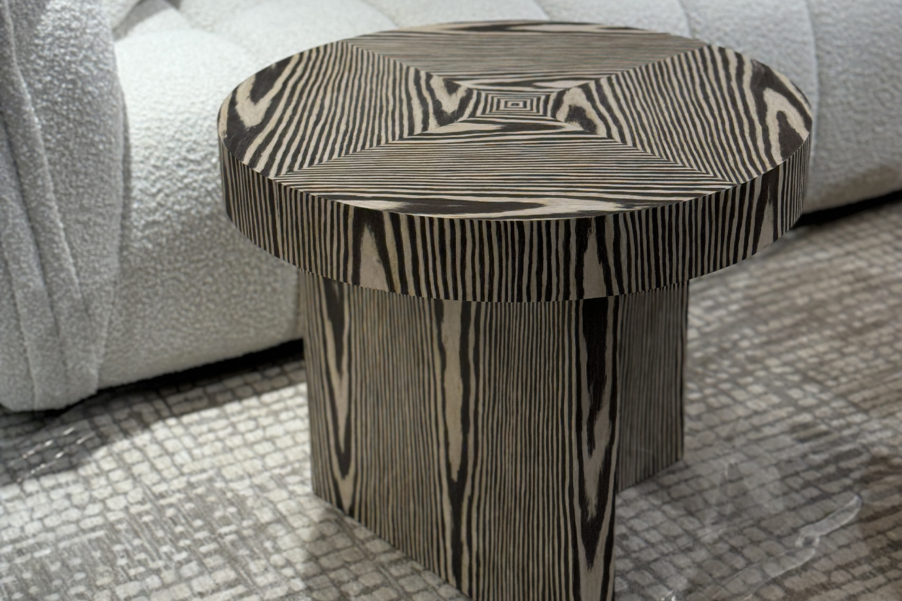 Столик журнальный Zebrano круглый 4