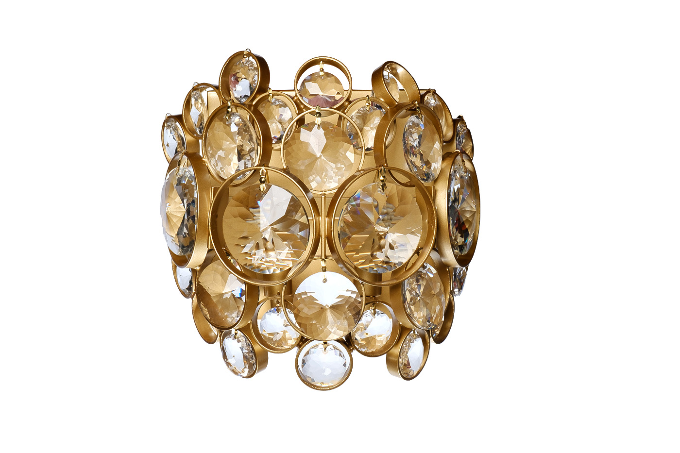 Бра LUSTRO латунь/стекло прозрачное 1