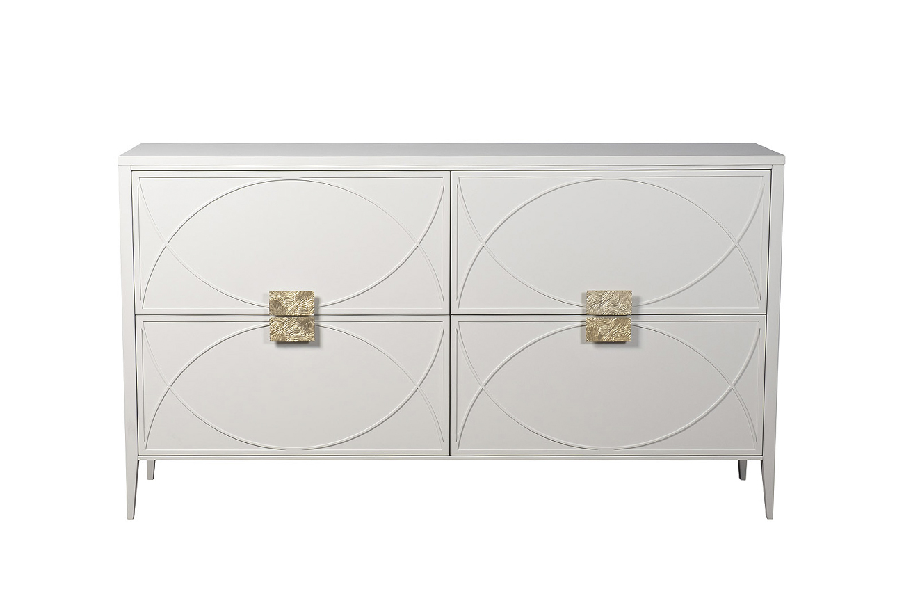 Комод с ящиками бежевый 1