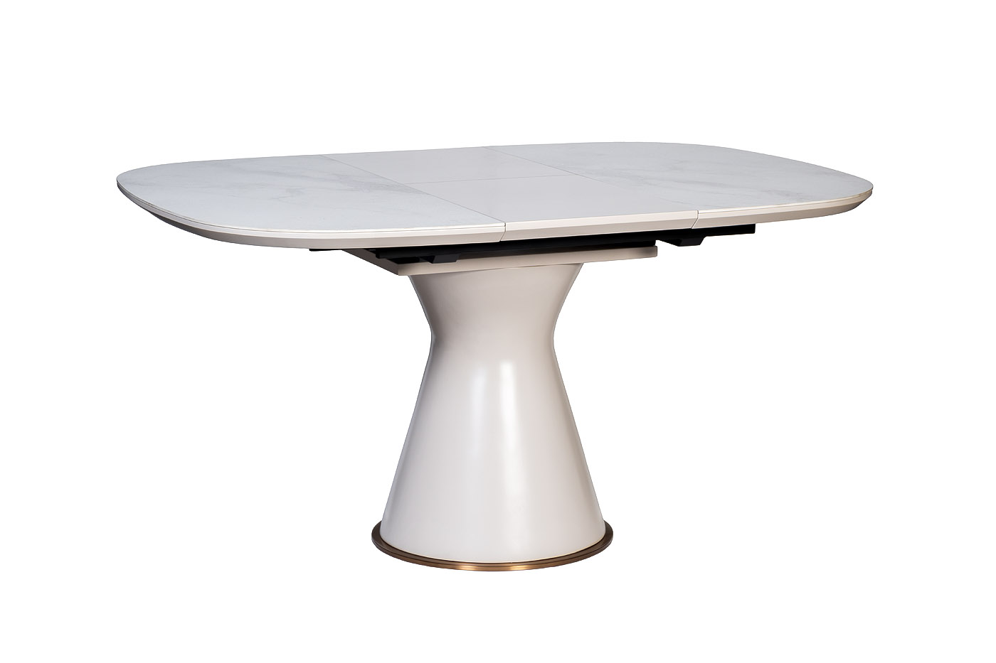 Стол обеденный раздвижной белый 2