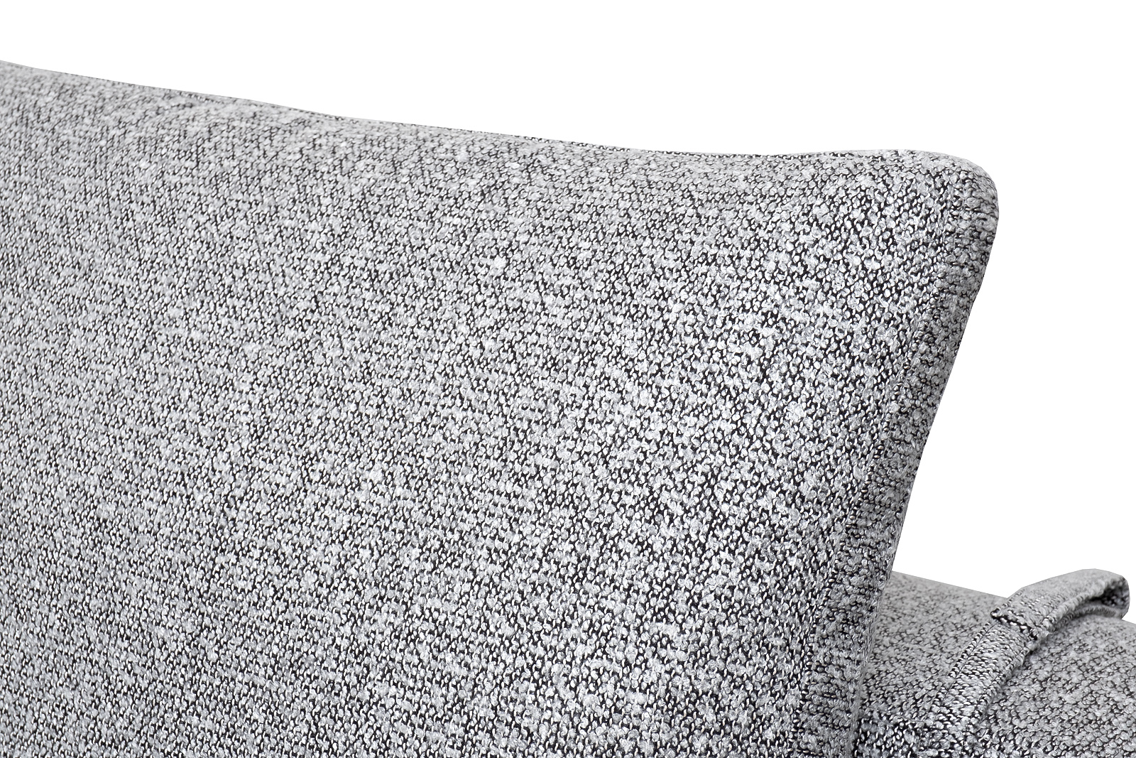 Диван Турин (Turin) трехместный с канапе раскладной черно-серый 7