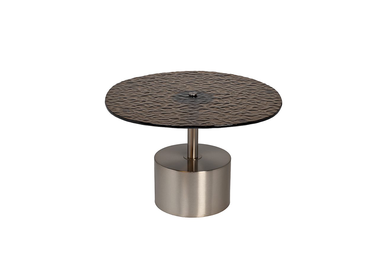 Столик журнальный с рельефным тонированным стеклом 1