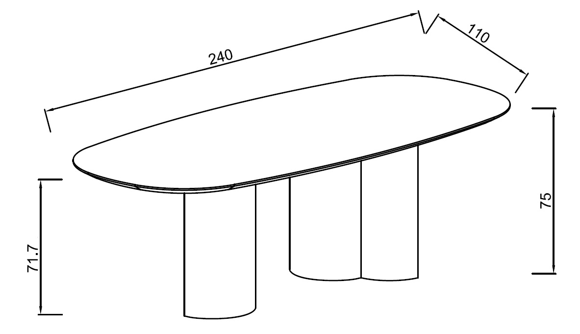Стол обеденный мраморный с колоннами 4