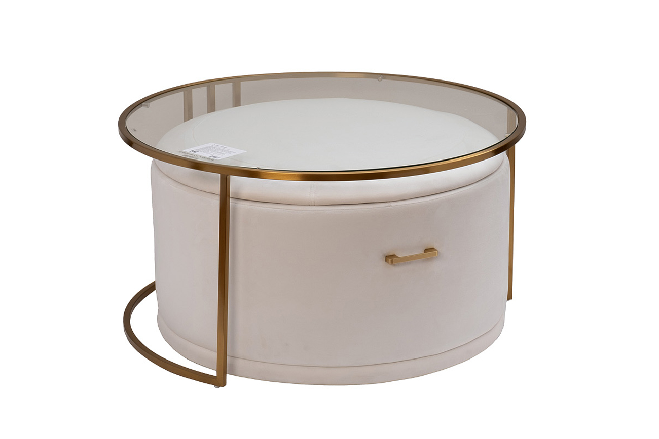 Стол журнальный с пуфом 1