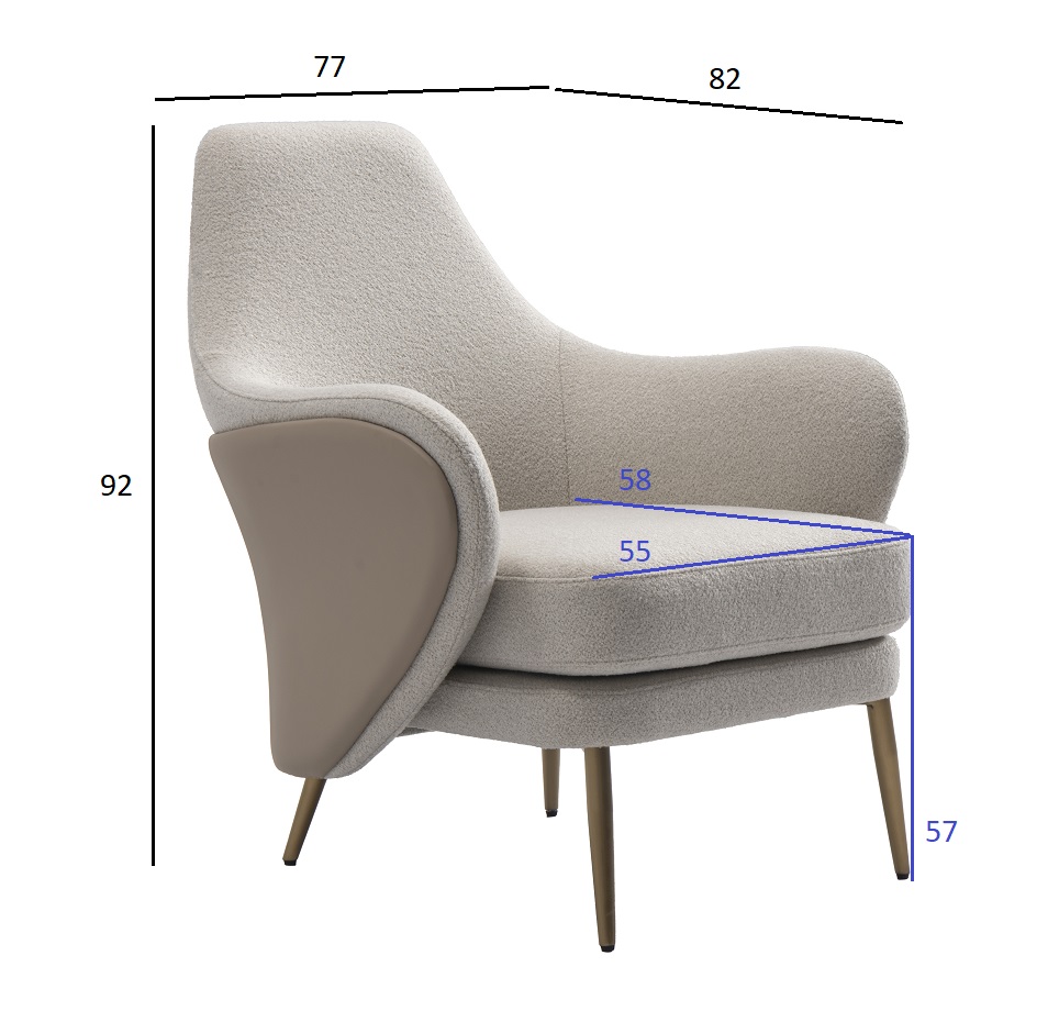Кресло Сельвино (Selvino) искусственный мех/экокожа 7
