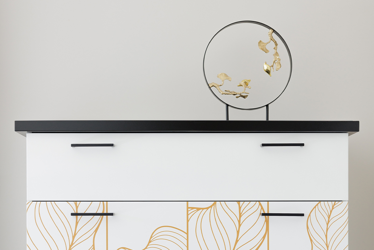 Статуэтка «Листья с двумя золотыми птичками» 3